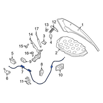 Volvo OE - Front Hood Release Cable