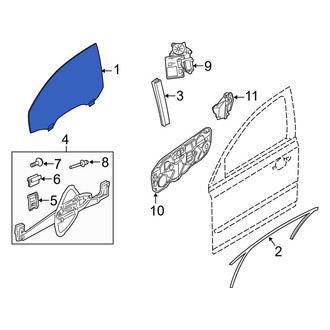Volvo OE - Front Left Door Glass