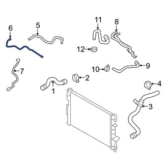 Volvo OE - Engine Coolant Overflow Hose