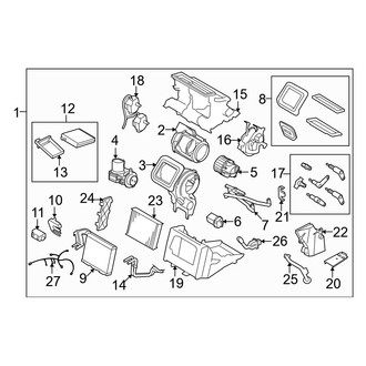 Volvo OE - Air Conditioner & Heater - Evaporator & Heater Components (3.2 / T6 / T6 R-Design)