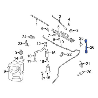 Volvo OE - Front Windshield Washer Nozzle