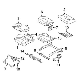 Volvo OE - Seats & Tracks - Driver Seat Components (Lower Components), (3.2 / T6)