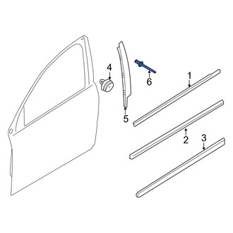 Volvo OE - Rear Door Applique Rivet