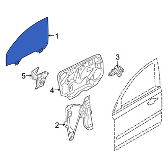 Volvo OE - Front Left Door Glass