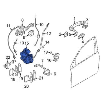 Volvo OE - Front Left Door Latch Assembly