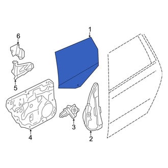 Volvo OE - Front Right Door Glass