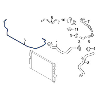 Volvo OE - Engine Coolant Overflow Hose