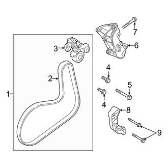 Volvo OE - Cooling - Belts & Pulleys (40 Engine VIN Character)