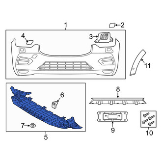 Volvo OE - Front Radiator Support Splash Shield