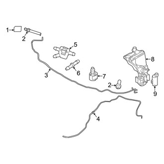 Volvo OE - Front Lamps - Washer Components