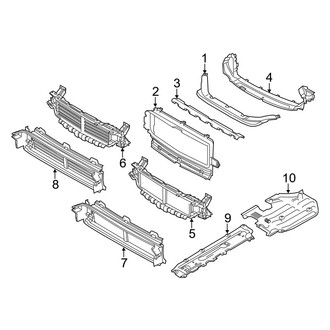 Volvo OE - Radiator Support - Splash Shields