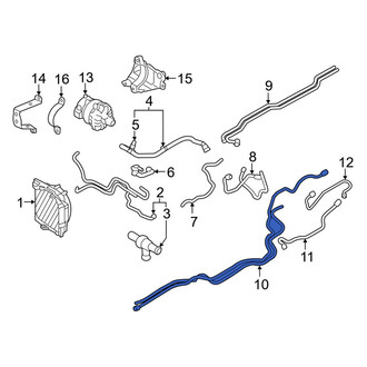 Volvo OE - Drive Motor Inverter Radiator Hose