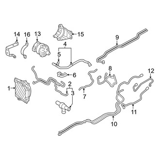 Volvo OE - Cooling - Radiator & Components (Electric, Rear Axle Drive), (T8 Core / T8 Plus / T8 Polestar / T8 Ultra / T8 Ultra Black Edition)