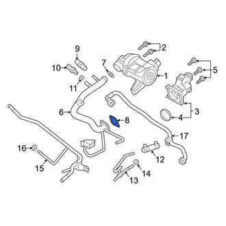Volvo OE - Engine Coolant Pipe Gasket