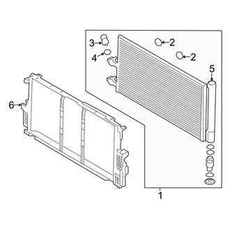 Volvo OE - Air Conditioner & Heater - Condenser, Compressor & Lines (Condenser)