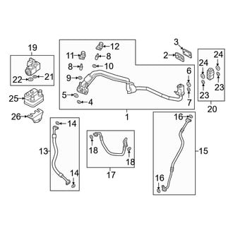 Volvo OE - Air Conditioner & Heater - Condenser, Compressor & Lines (Front A/C Lines)