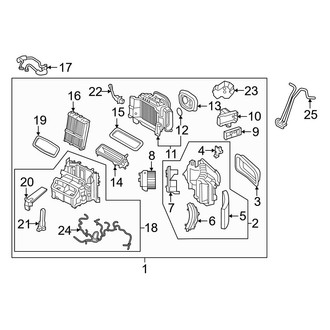 Volvo OE - Air Conditioner & Heater - Evaporator & Heater Components