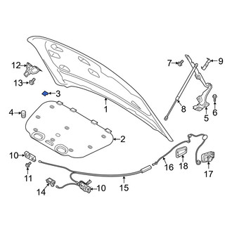Volvo OE - Hood Insulation Pad Clip