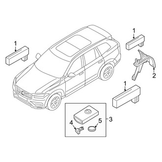 Volvo OE - Electrical - Keyless Entry Components (T5 Inscription / T5 Momentum / T5 R-Design / T6 Inscription / T6 Momentum / T6 R-Design / T8 Inscription / T8 Momentum / T8 R-Design)
