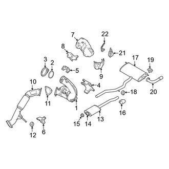 Volvo OE - Exhaust System - Exhaust Components (B5 Core / B5 Plus / B5 Ultra / B5 Ultra Black Edition)