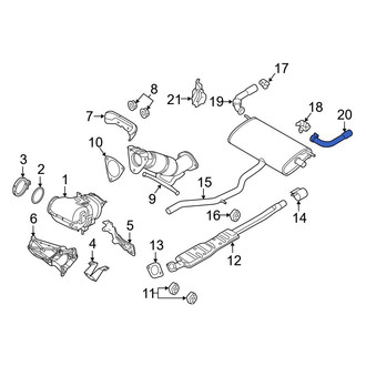 Volvo OE - Rear Right Exhaust Tail Pipe