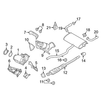 Volvo OE - Exhaust System - Exhaust Components (T8 Core / T8 Plus / T8 Polestar / T8 Ultra / T8 Ultra Black Edition)