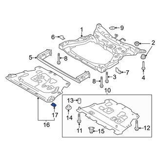 Volvo OE - Radiator Support Splash Shield Clip