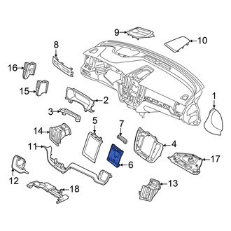 Volvo OE - Radio Bezel Bracket