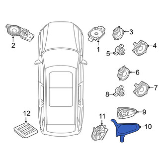 Volvo OE - Left Radio Speaker Bracket