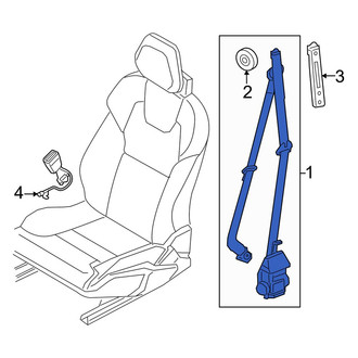 Volvo OE - Front Left Seat Belt Lap and Shoulder Belt