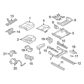 Volvo OE - Seats & Tracks - Passenger Seat Components (Seat Cushion)