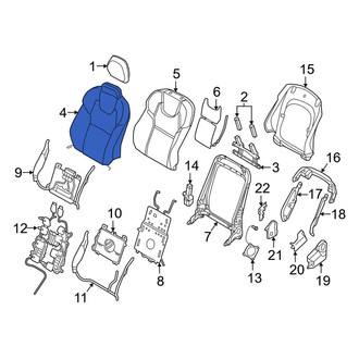Volvo OE - Front Left Seat Back Cushion Cover