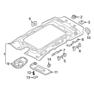 Volvo OE - Sun Visor Bolt