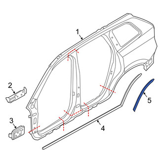 Volvo OE - Rear Left Side Body Trim Protector