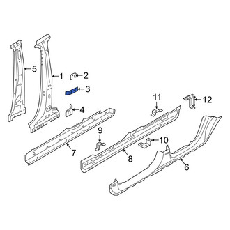 Volvo OE - Left Center Body B-Pillar Reinforcement Bracket