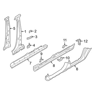 Volvo OE - Pillars, Rocker & Floor - Center Pillar & Rocker