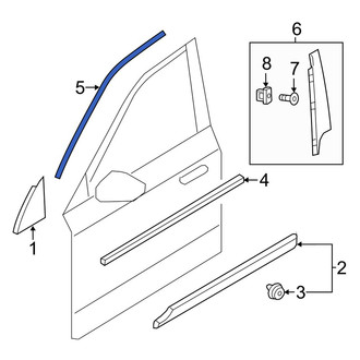 Volvo OE - Rear Right Door Reveal Molding