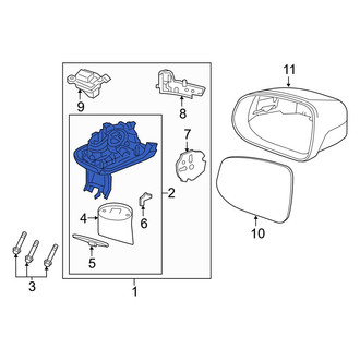 Volvo OE - Front Left Door Mirror Housing