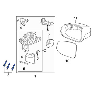 Volvo OE - Door Mirror Housing Screw