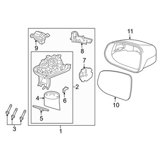 Volvo OE - Front Left Door Mirror