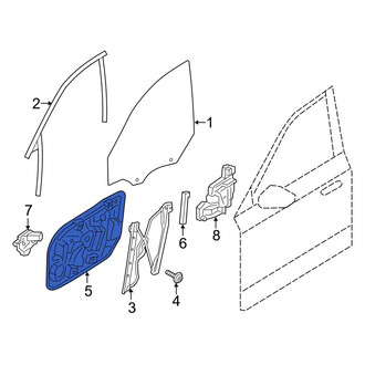 Volvo OE - Front Left Door Panel Carrier