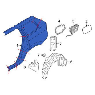Volvo OE - Rear Left Outer Quarter Panel