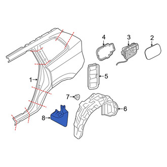 Volvo OE - Rear Left Mud Flap