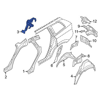 Volvo OE - Left Upper Body C-Pillar Bracket