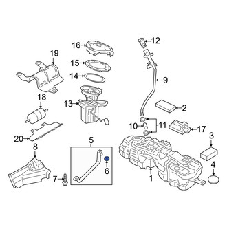 Volvo OE - Fuel Tank Strap Grommet