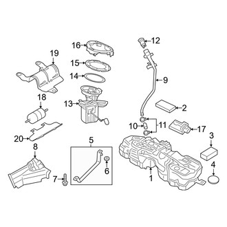Volvo OE - Fuel System Components (T5 Inscription / T5 Momentum / T5 R-Design / T6 Inscription / T6 Momentum / T6 R-Design)