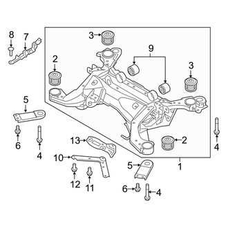 Volvo OE - Rear Suspension - Suspension Mounting (FWD)