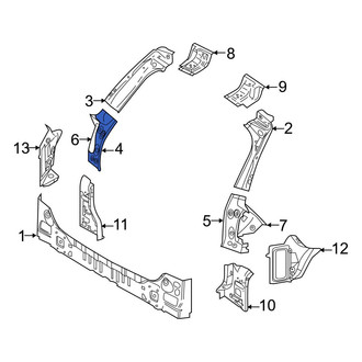 Volvo OE - Rear Right Lower Quarter Panel Gutter