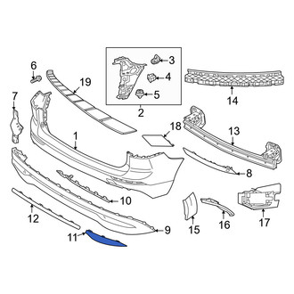 Volvo OE - Rear Left Outer Bumper Trim