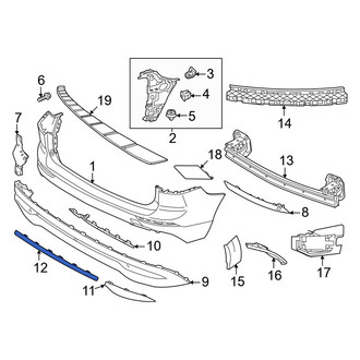 Volvo OE - Rear Center Bumper Trim